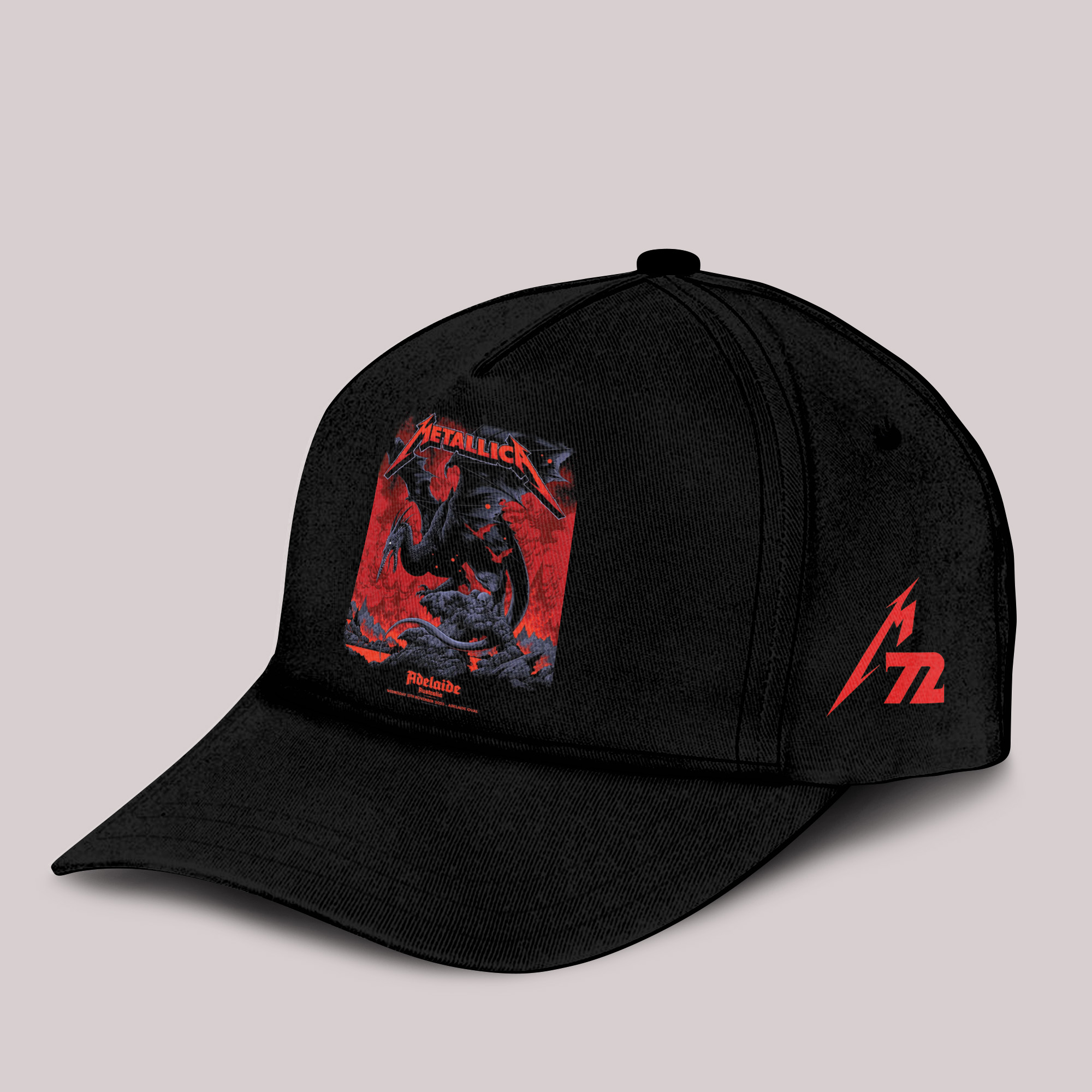 metallica m72 world tour 2025 november 5 2025 adelaide australia adelaide oval pterosaur pop up exclusive cap