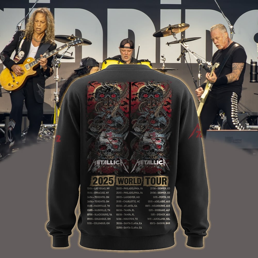 metallica melbourne australia marvel stadium all over print sweater november 8 2025 m72 world tour 2025 2