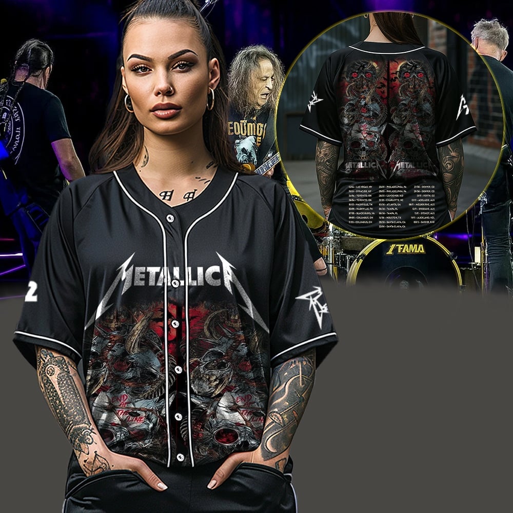 metallica melbourne australia marvel stadium baseball jersey november 8 2025 m72 world tour 2025 3