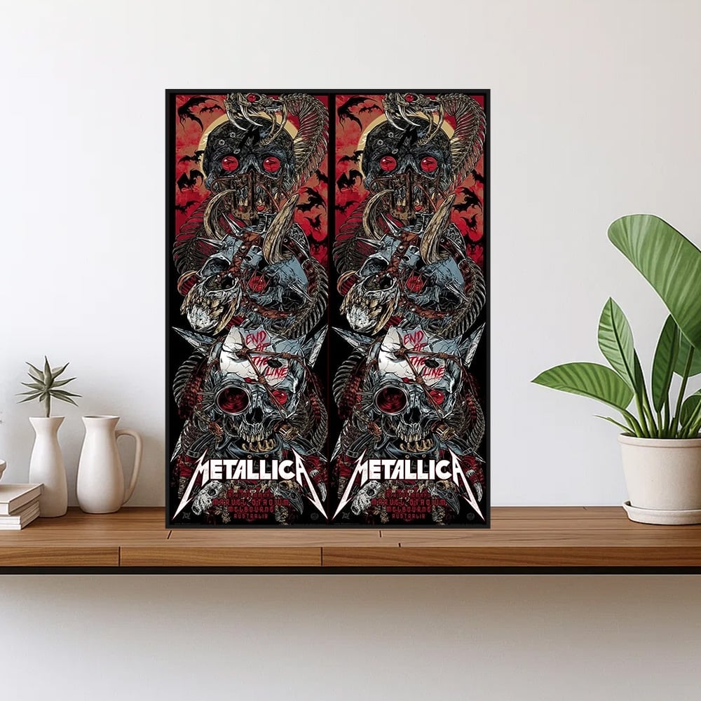 metallica melbourne australia marvel stadium poster canvas november 8 2025 home artist m72 world tour 2025 1