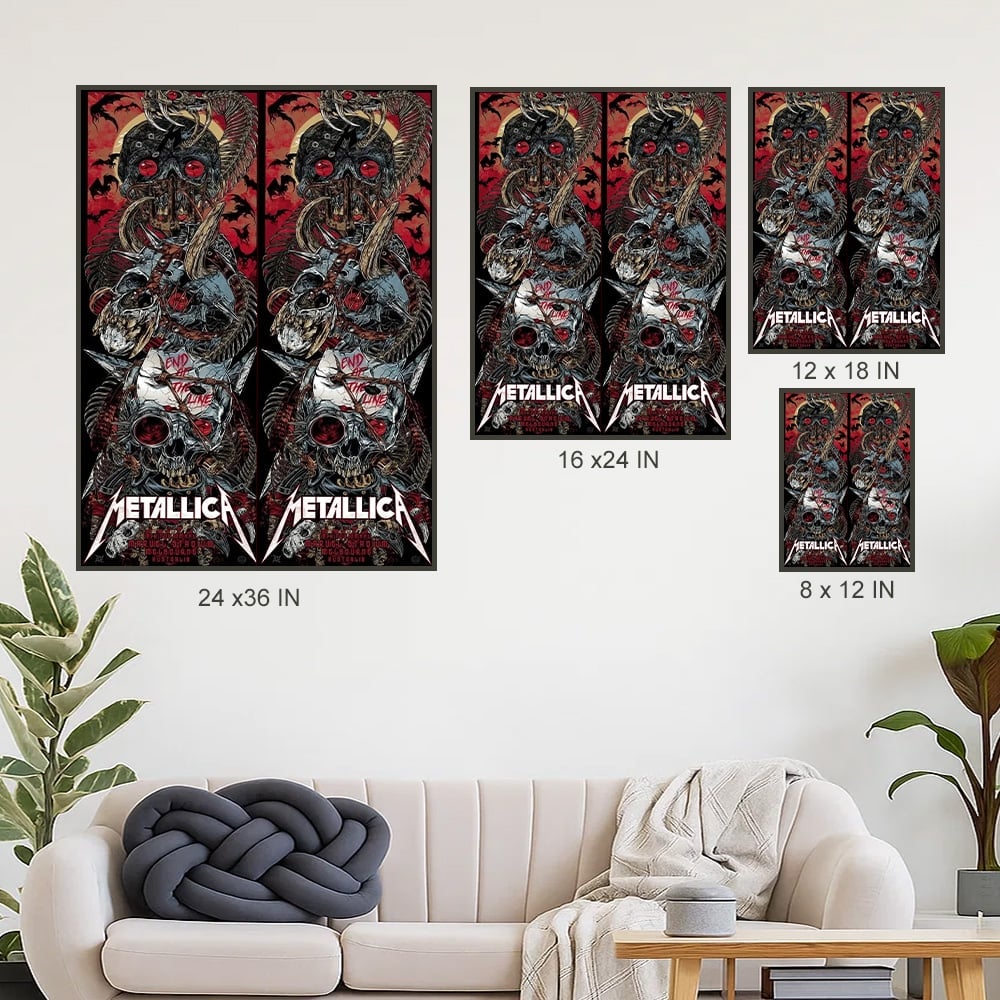 metallica melbourne australia marvel stadium poster canvas november 8 2025 home artist m72 world tour 2025 3