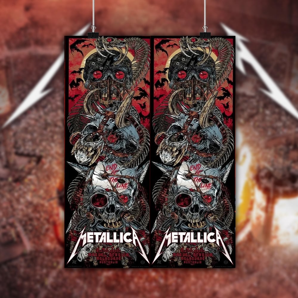 metallica melbourne australia marvel stadium poster canvas november 8 2025 home artist m72 world tour 2025 4