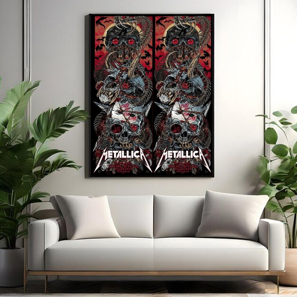 metallica melbourne australia marvel stadium poster canvas november 8 2025 home artist m72 world tour 2025