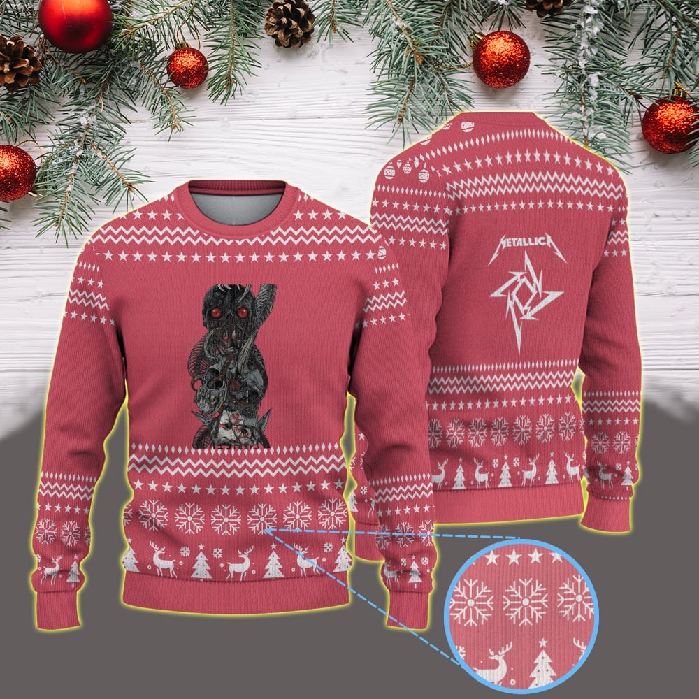 Metallica Melbourne Australia Marvel Stadium Ugly Christmas Sweater November 8 2025 Home Artist M72 World Tour 2025