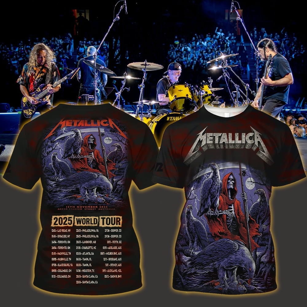metallica sydney australia accor stadium all over print sweater november 15 2025 elia sabet art m72 world tour 2025