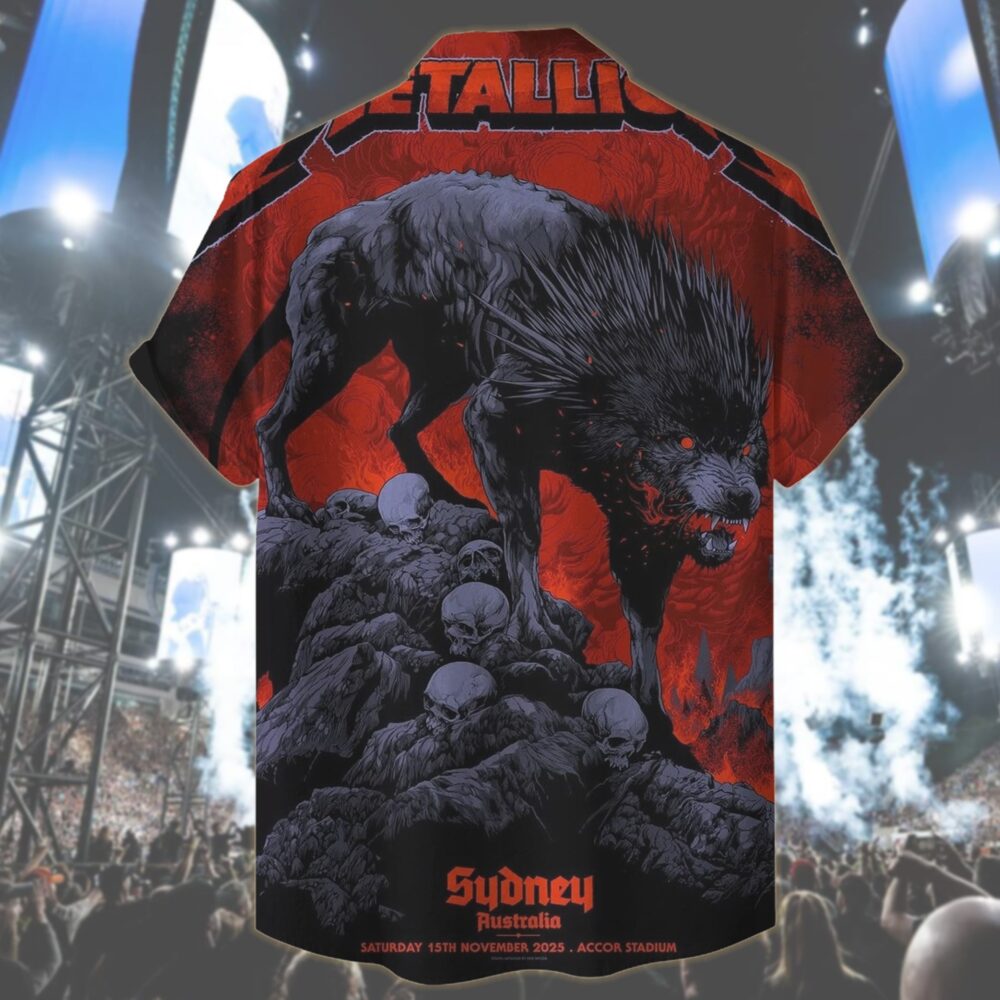 metallica sydney australia accor stadium hawaiian shirt november 15 2025 ken taylor art m72 world tour 2025