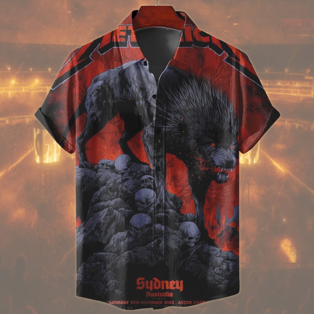 metallica sydney australia accor stadium hawaiian shirt november 15 2025 ken taylor art m72 world tour 2025 2