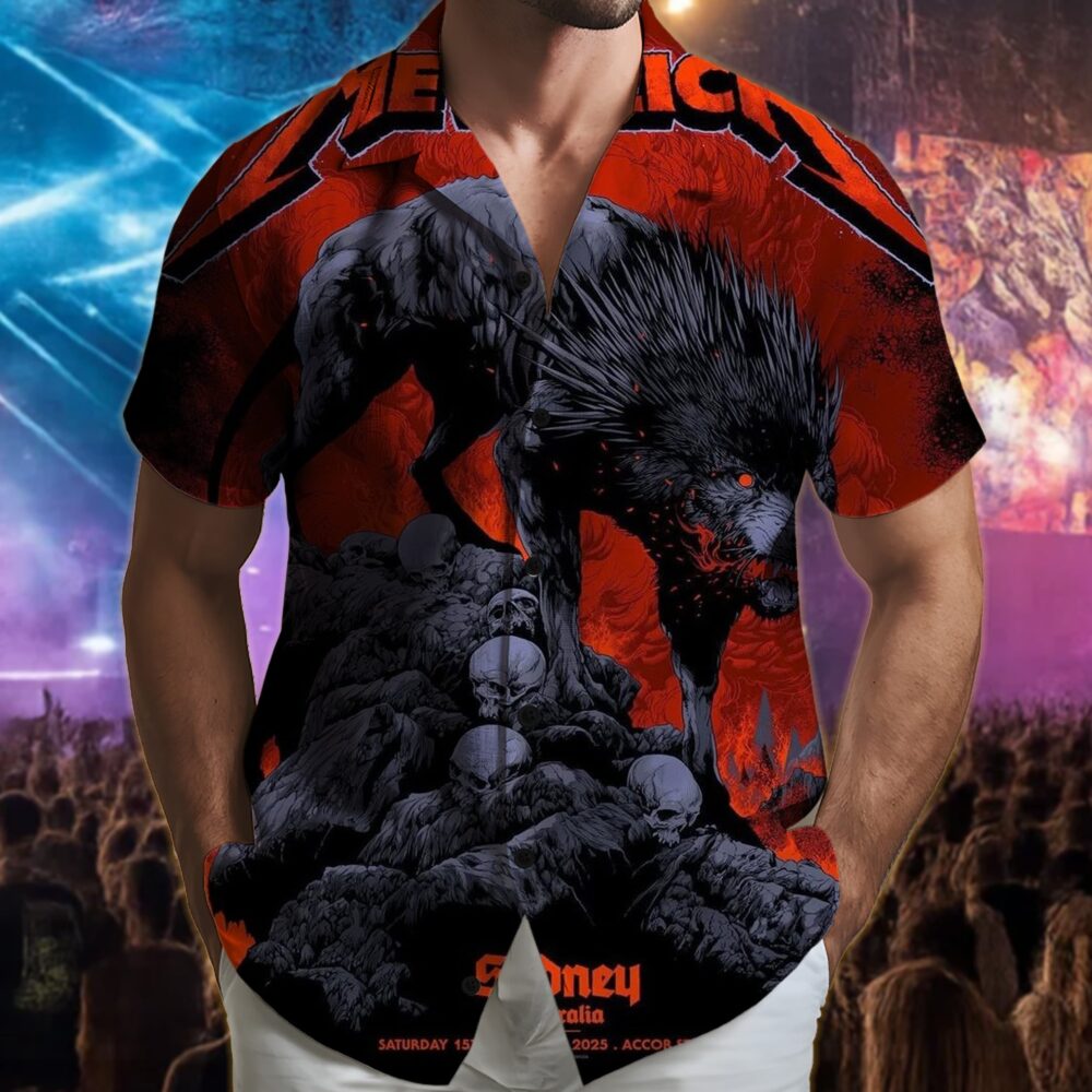 metallica sydney australia accor stadium hawaiian shirt november 15 2025 ken taylor art m72 world tour 2025 3