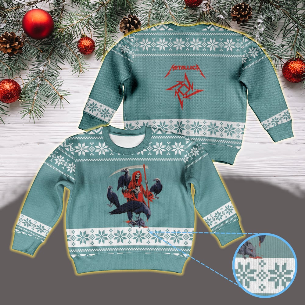 metallica sydney australia accor stadium ugly christmas sweater november 15 2025 elia sabet art m72 world tour 2025