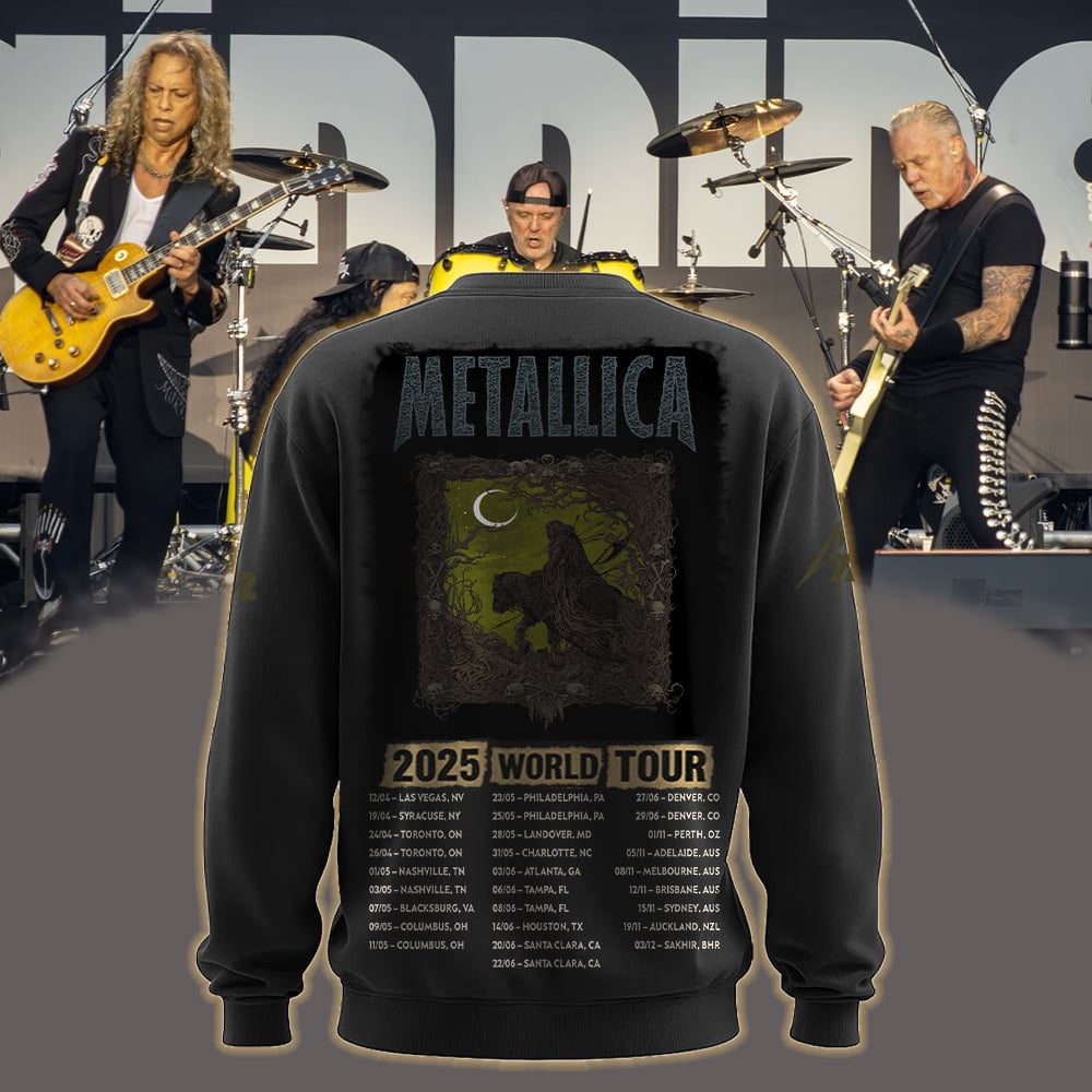 metallica the outlaw torn load album all over print sweater november 25 2025 richey beckett limited edition m72 world tour 2025 2