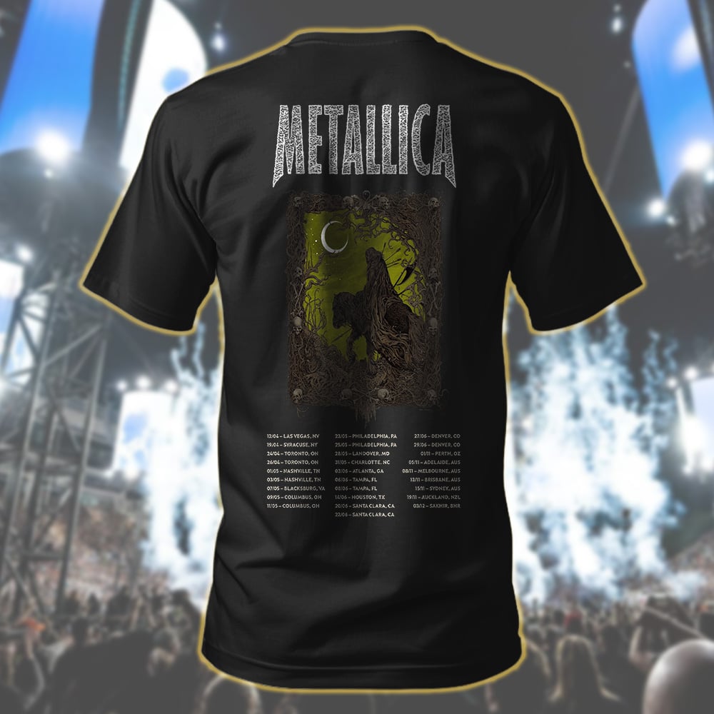 metallica the outlaw torn load album t shirt november 25 2025 richey beckett limited edition m72 world tour 2025 2