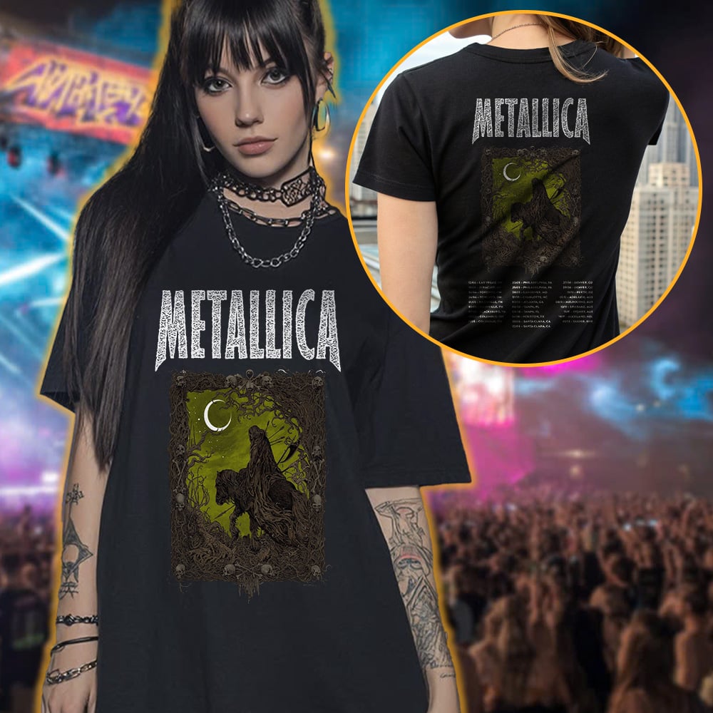 metallica the outlaw torn load album t shirt november 25 2025 richey beckett limited edition m72 world tour 2025 3