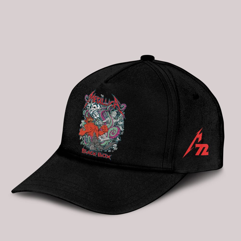 metallica x squindo explosive black box eruption inspired cap 2025 squindo art m72 world tour 2025