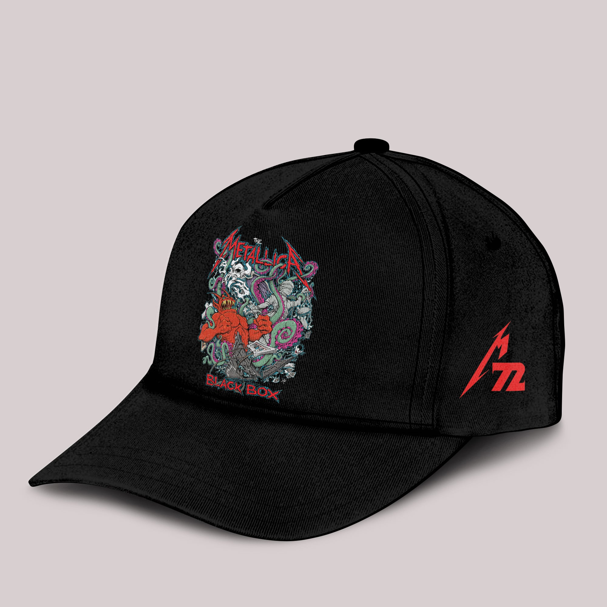 metallica x squindo explosive black box eruption inspired cap 2025 squindo art m72 world tour 2025
